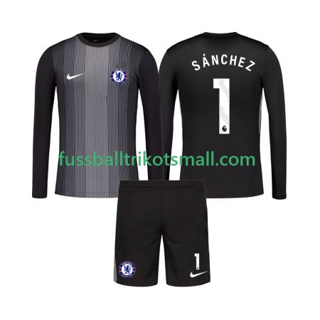 Fußballtrikots Chelsea Robert Sanchez 1 Torwart Kinder 2025-2026 Langarm Heimtrikotsatz kaufen